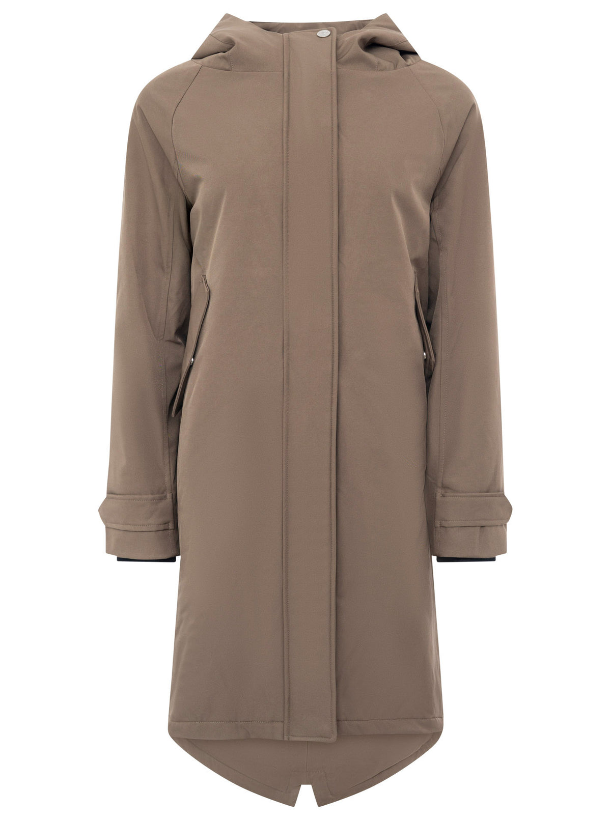 Zwillingsherz - Parka "Keep Smiling" - Taupe
