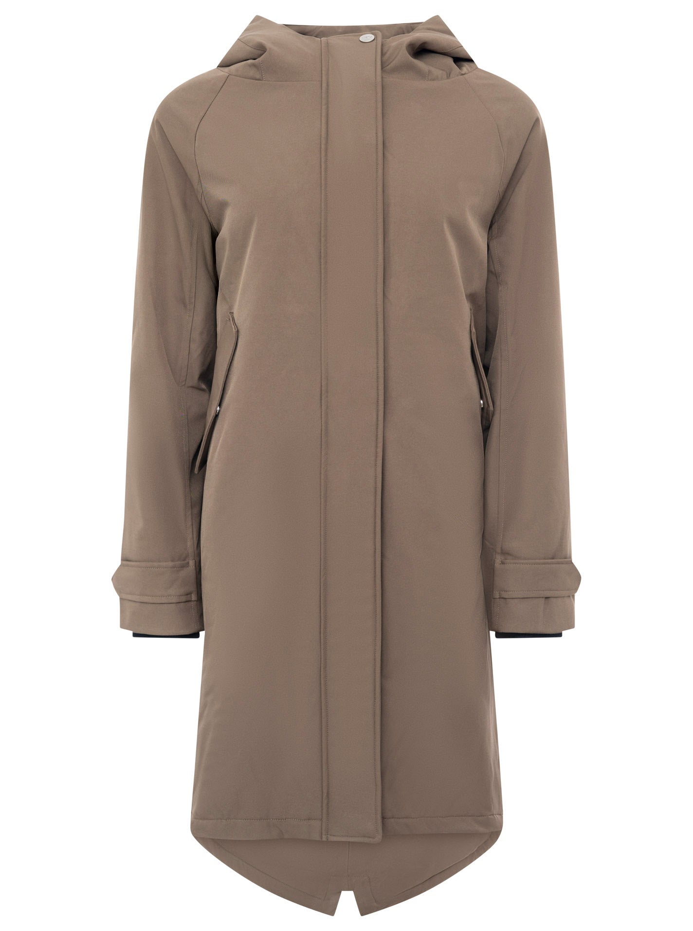 Zwillingsherz - Parka "Keep Smiling" - Taupe