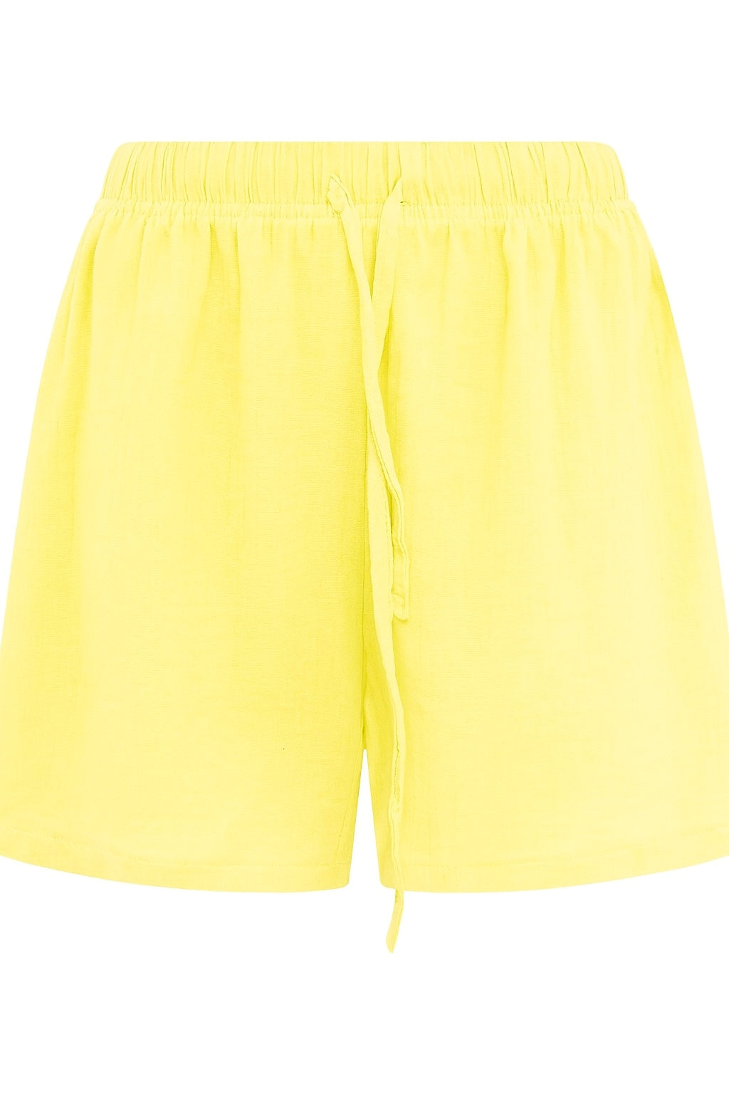Zwillingsherz Musselin Shorts - Zitronen-Gelb