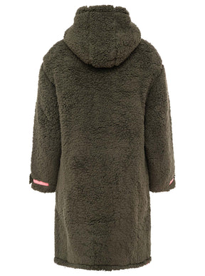 Zwillingsherz Windjacke Teddy Inside Out - Khaki