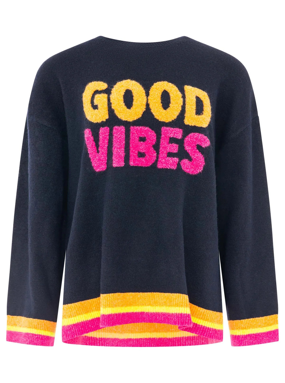 Zwillingsherz Pullover "GOOD VIBES" - Marine