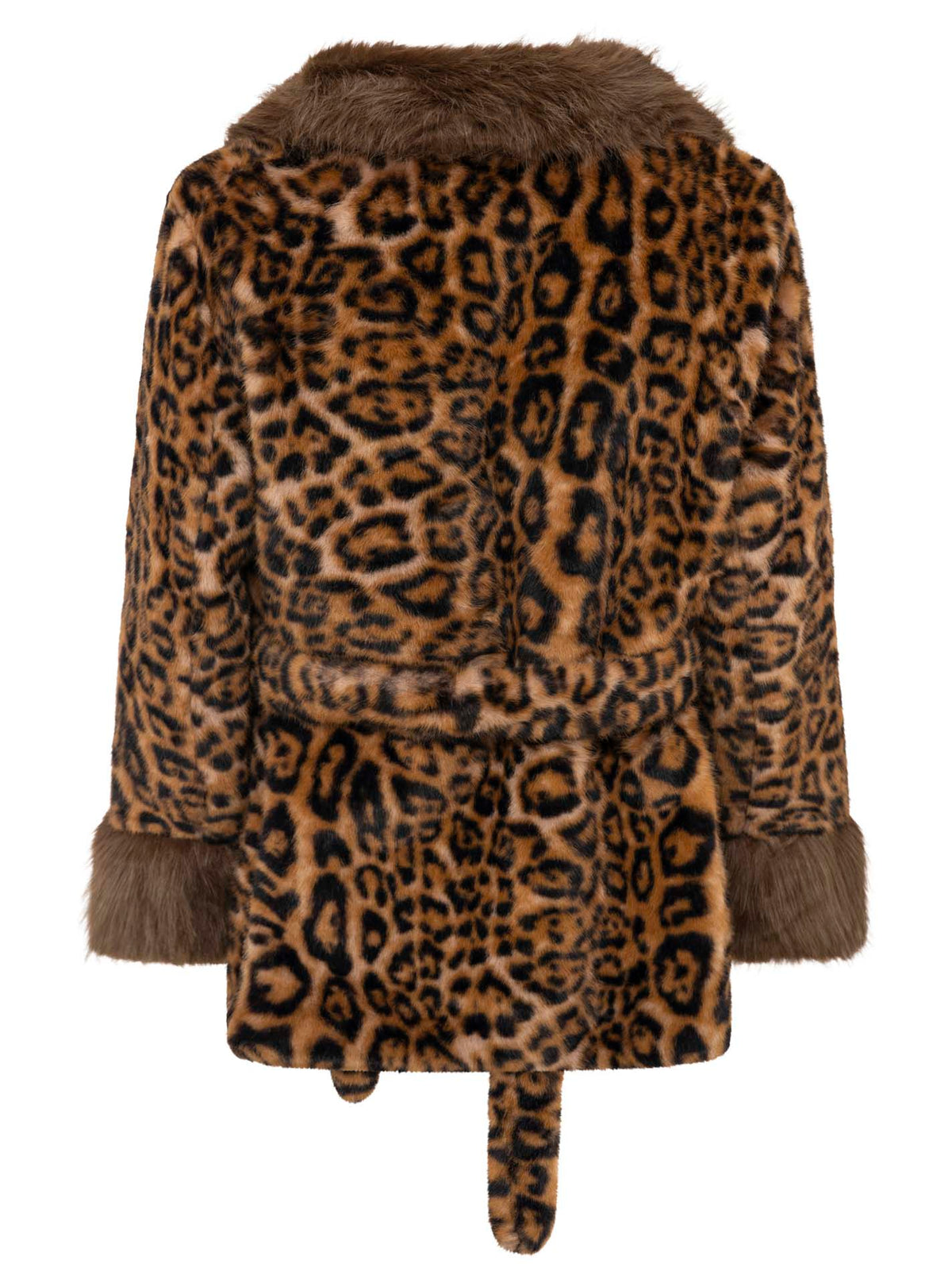 Zwillingsherz Stilvoll weiche Leo Jacke - Taupe