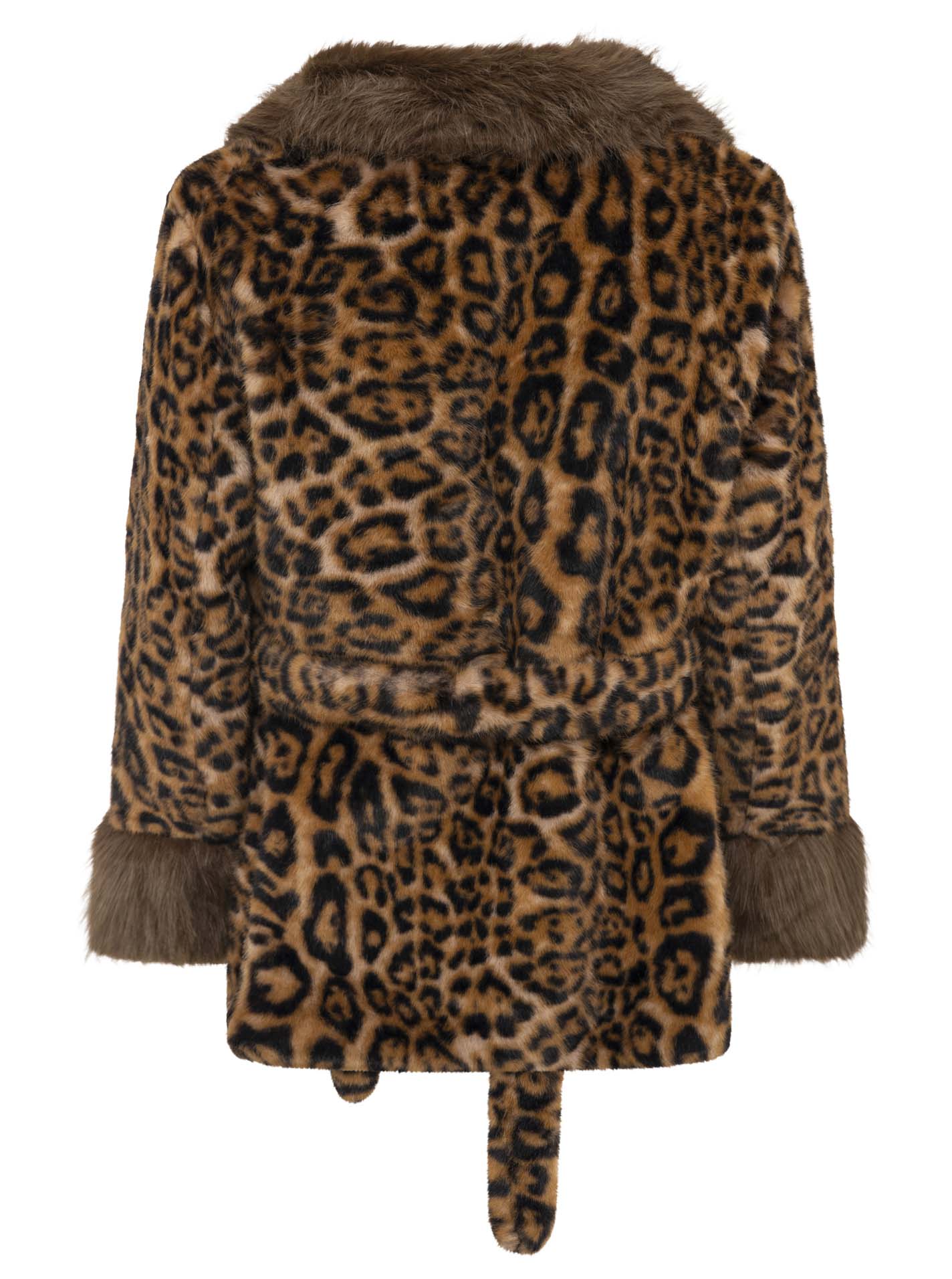 Zwillingsherz Stilvoll weiche Leo Jacke - Taupe