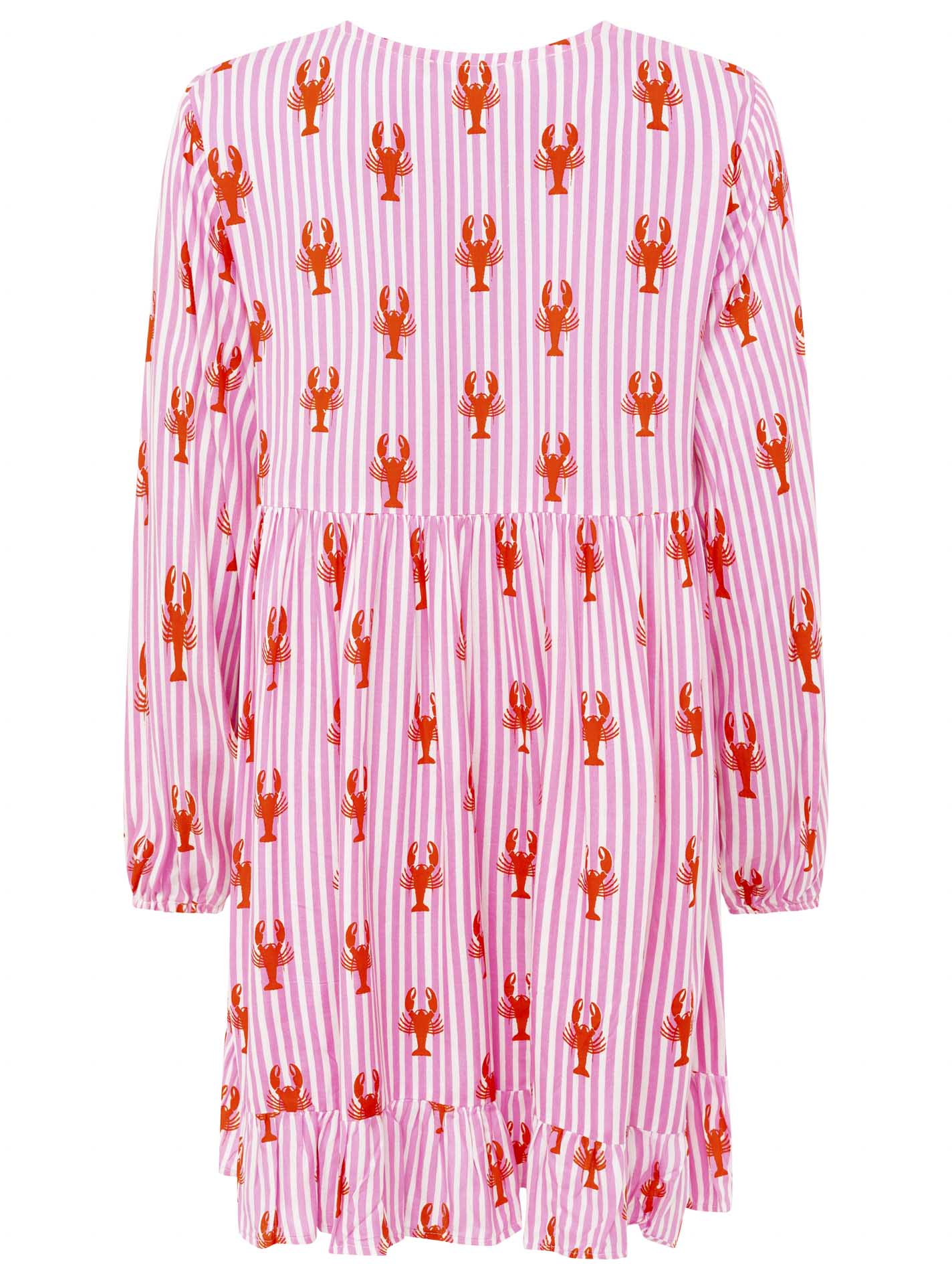 Zwillingsherz - Kleid "Lobsters & Stripes" - Pink