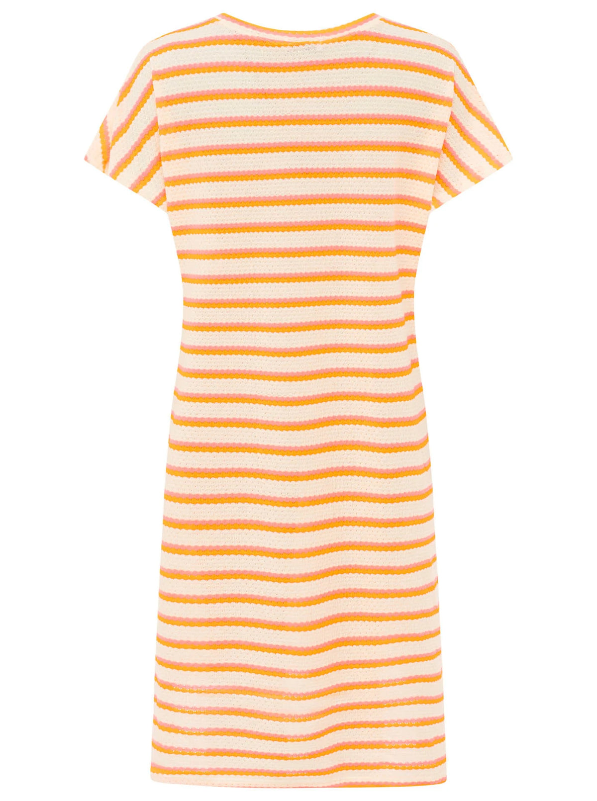 Zwillingsherz - Häkelkleid "Summer Lines" Orange