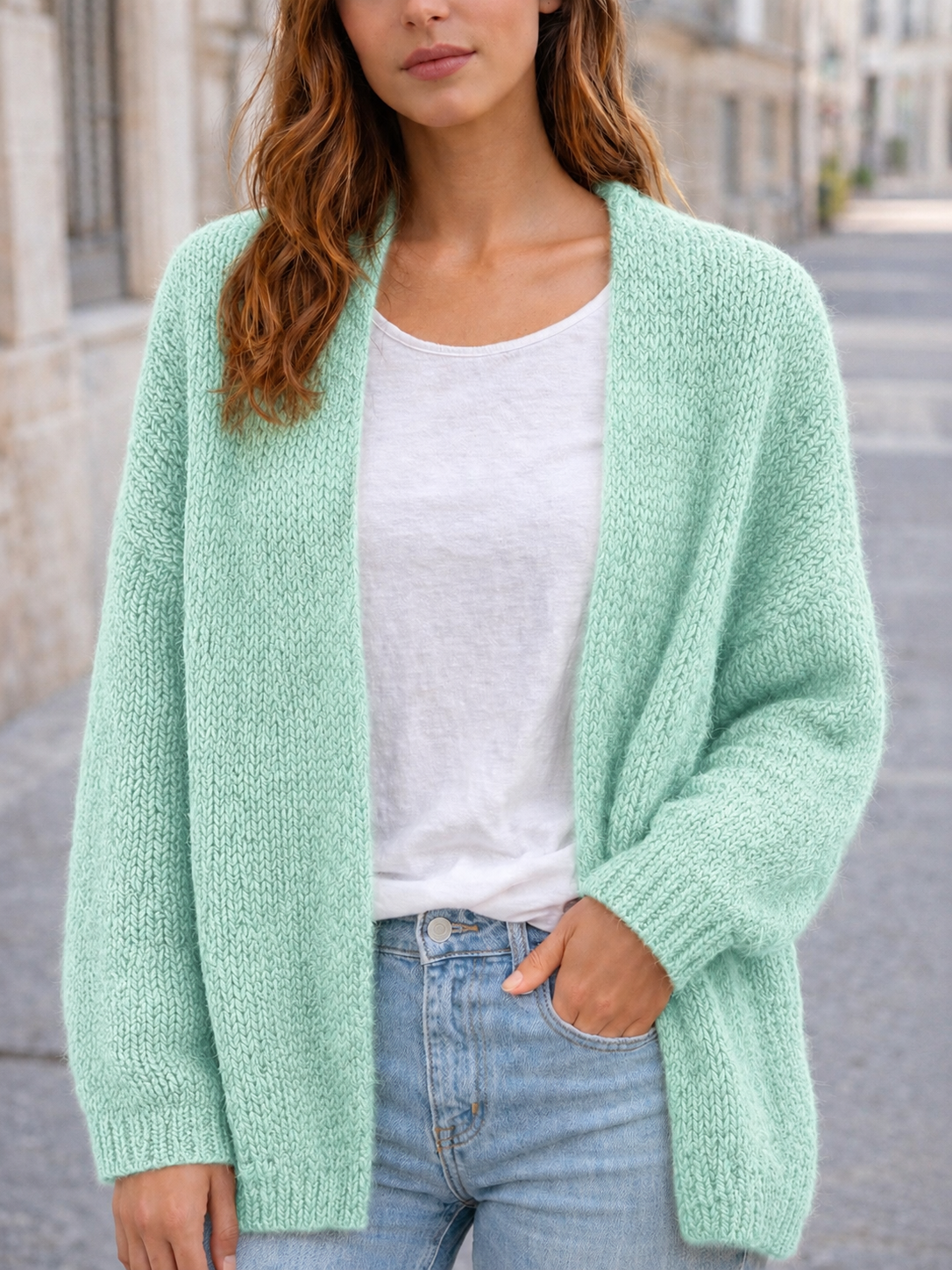 Flair Comfort - Cardigan in trendigem Mint