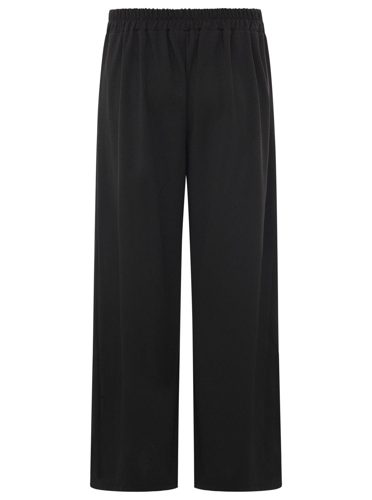Zwillingsherz Oversize Stoffhose "Bundfalte" - Schwarz