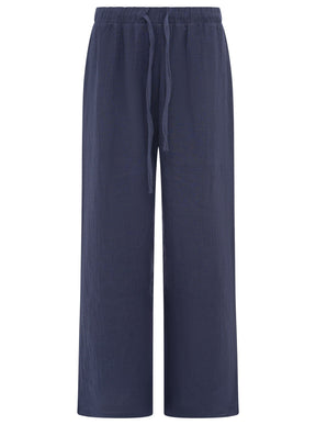 Musselin Hose - Dunkelblau