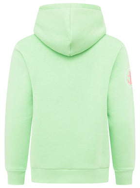 Zwillingsherz - Hoodiejacke "Moin Meer Sand - Grün/Pink