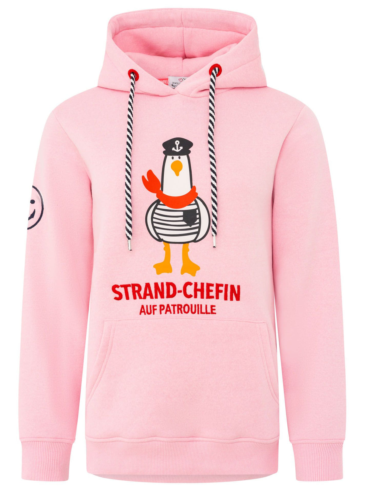 Zwillingsherz - Hoodie "Strand Chefin" - Pink