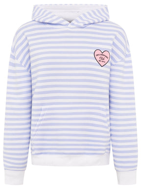 Zwillingsherz - Hoodie "Streifen Zwillingsherz" - Blau