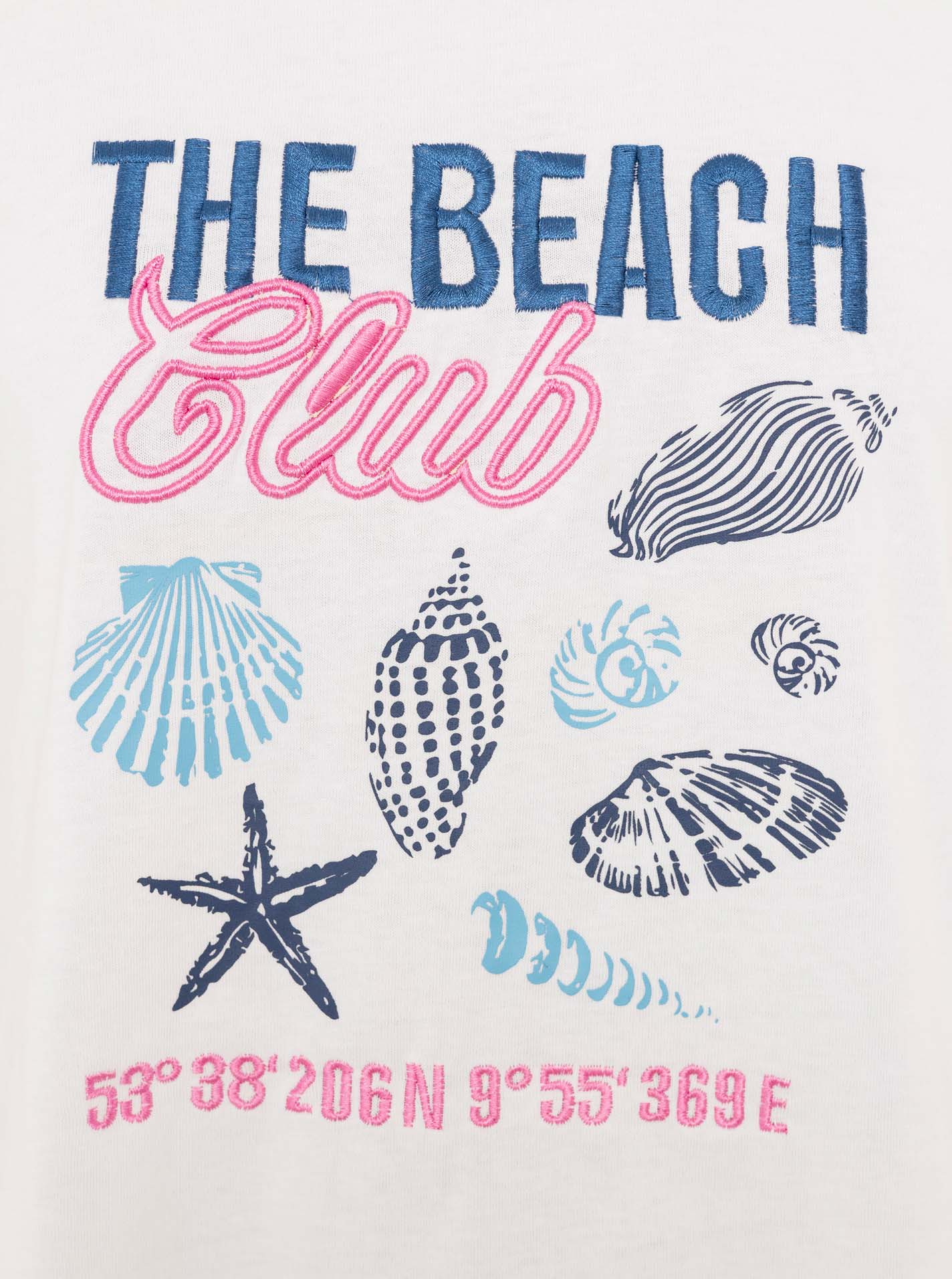 Zwillingsherz - T-Shirt "The Beach Club" - Weiß