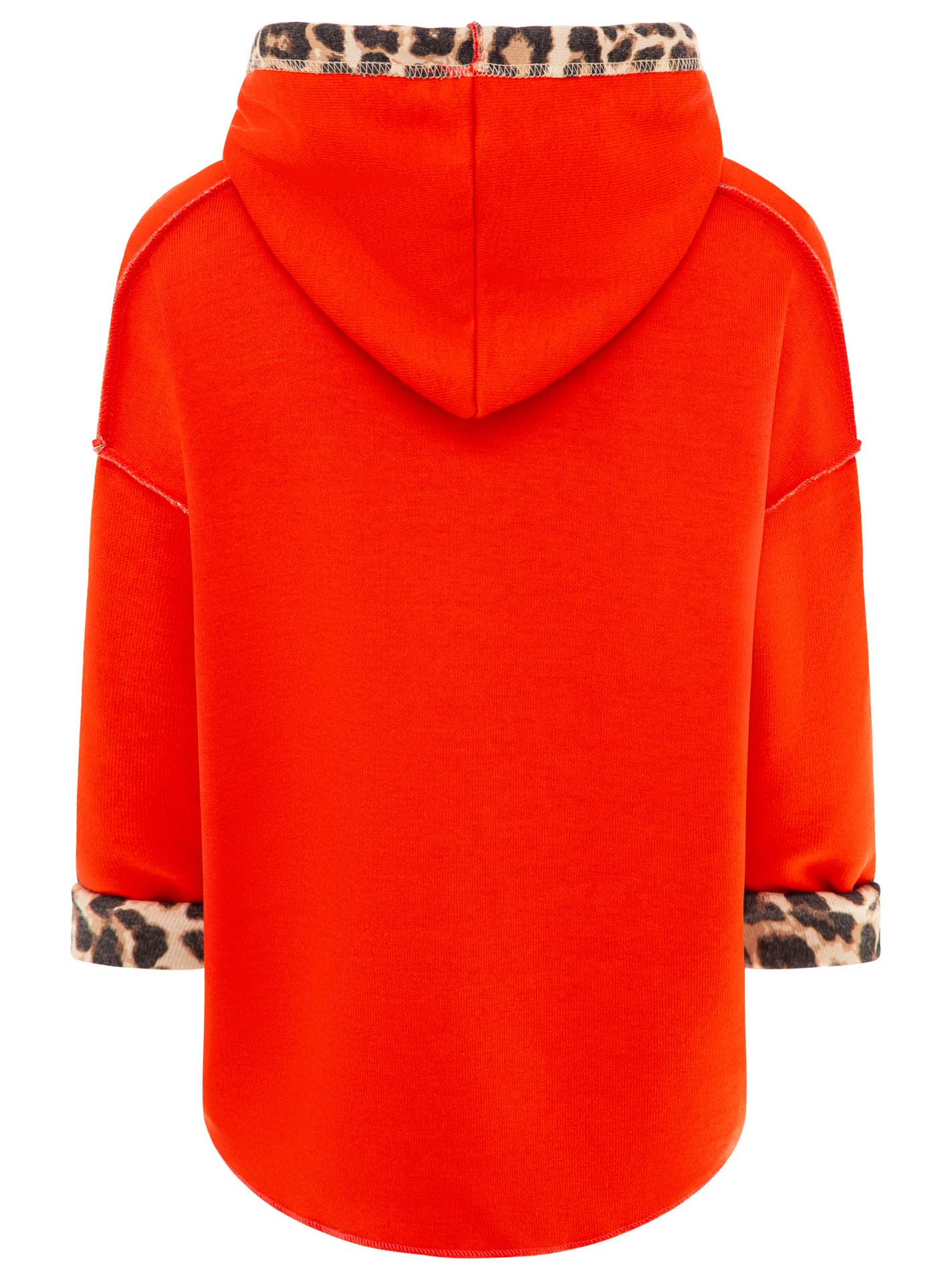 Zwillingsherz  Hoodie Doubleface "Leo" - Rot