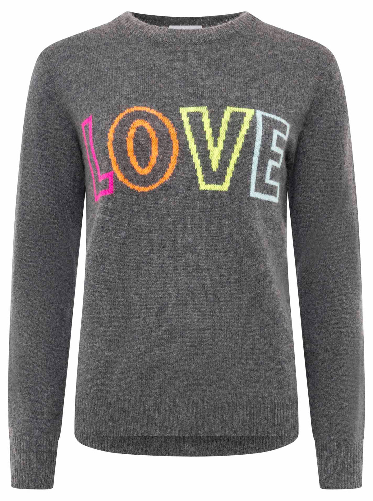 Zwillingsherz 100% Kaschmir / Cashmere Herz Love - Anthrazit