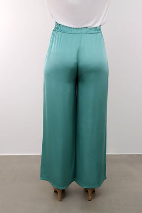 Seiden-Hose - Mint Grün