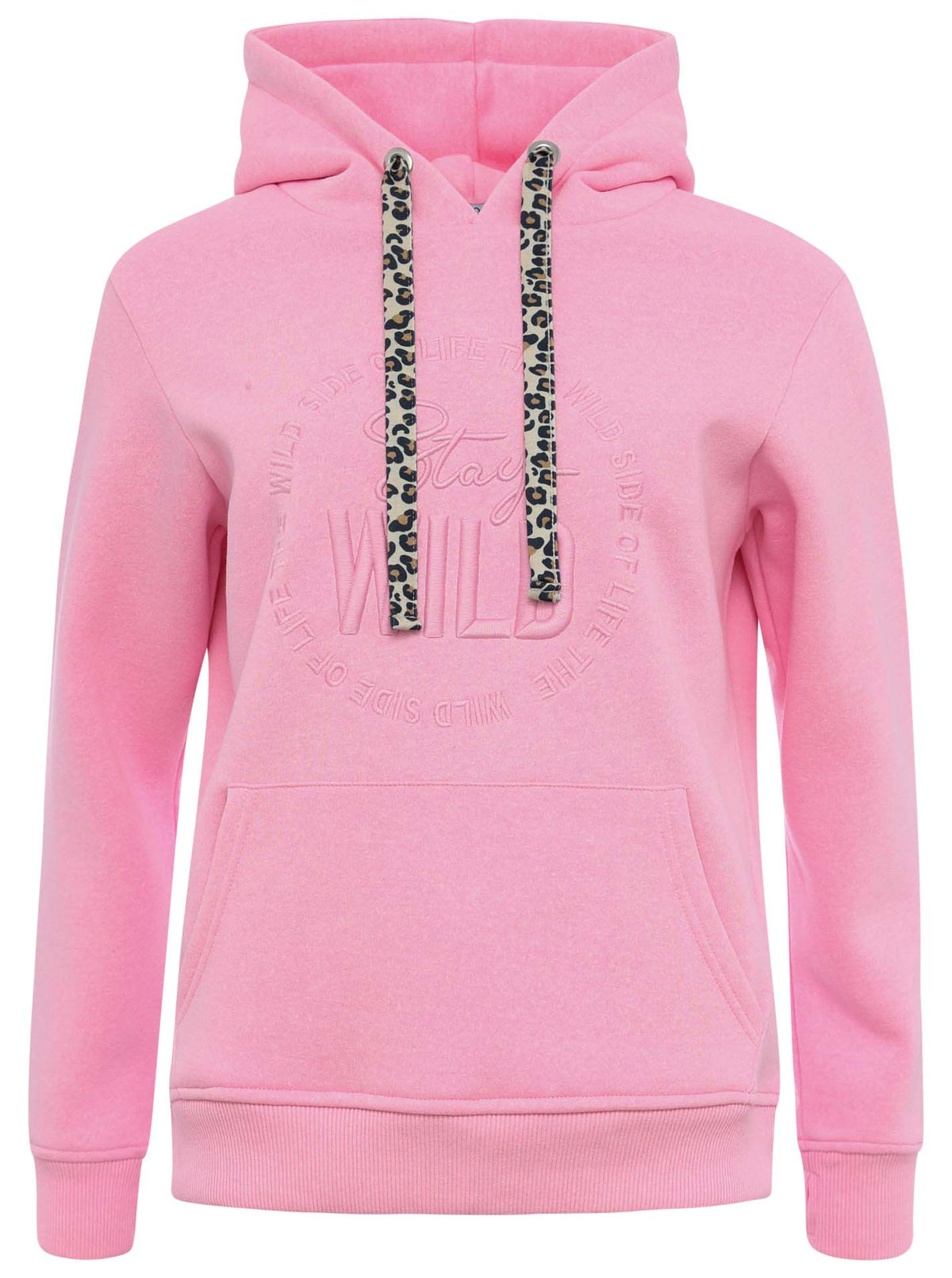 Zwillingsherz - Hoodie/Sweatshirt "Stay Wild Leo" - Pink