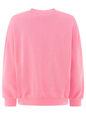 Zwillingsherz Sweatshirt mit Rundhals "Feel Good Club" - Pink