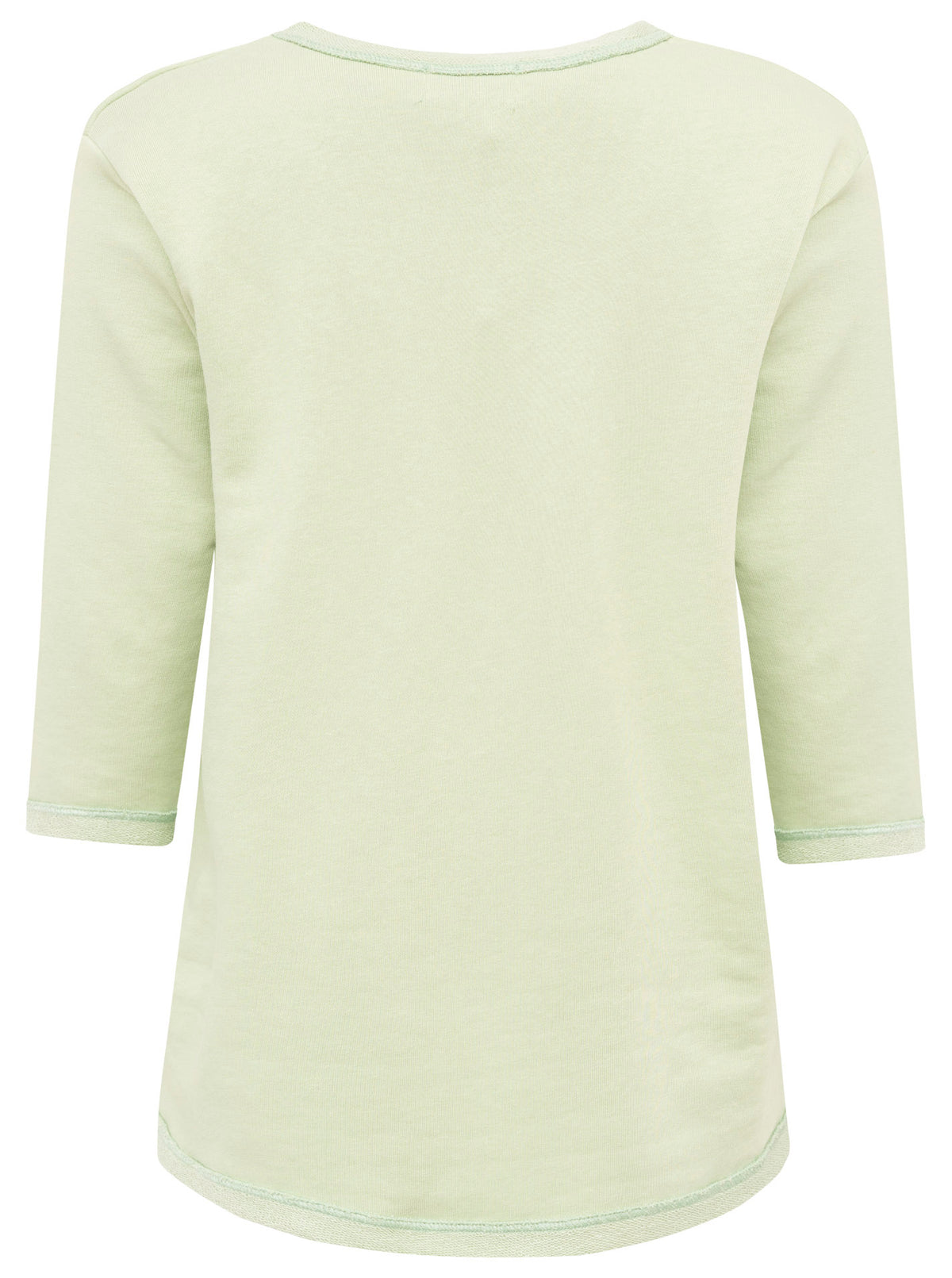Zwillingsherz -  Sweatshirt 3/4 Arm "Smile Happiness " - Mint