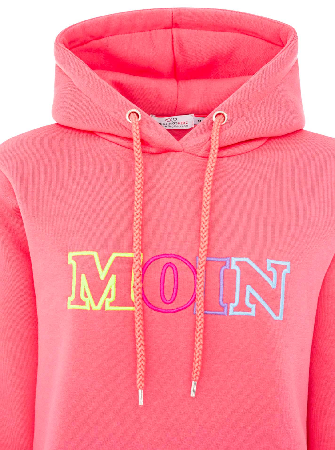 Zwillingsherz - Hoodie "Moin Bunt" - Pink
