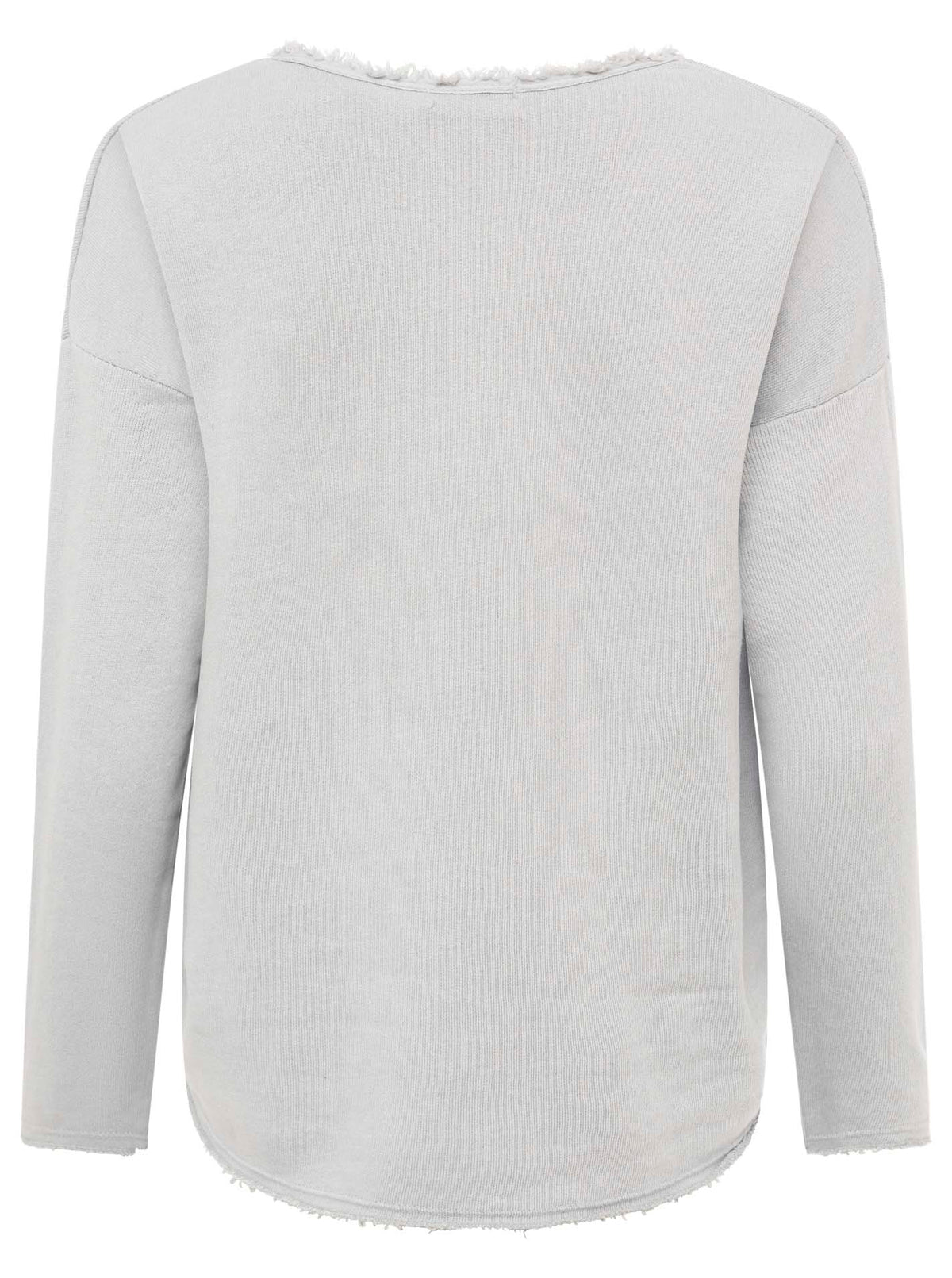 Zwillingsherz -  Sweatshirt "Positive Mind" - Hellgrau