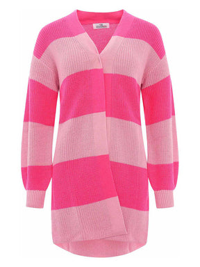 Zwillingsherz Hochwertige Strickjacke/Cardigan Katja - Pink/Rosa