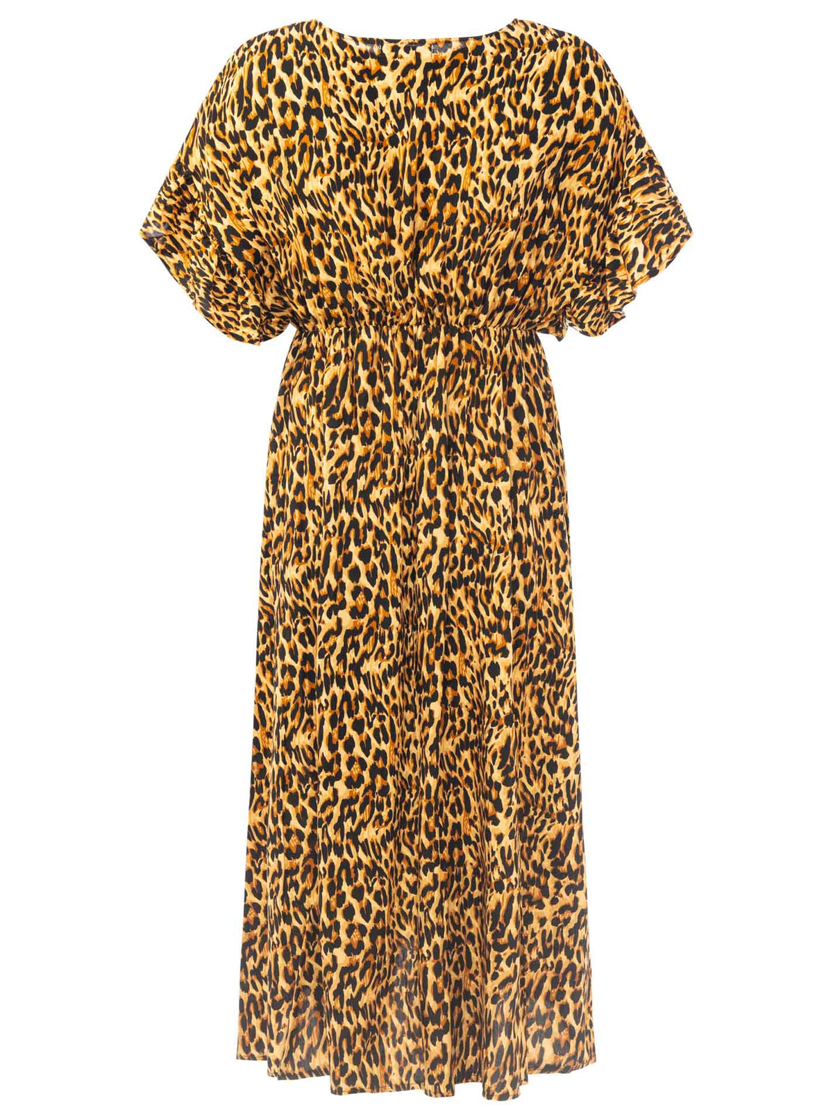 Zwillingsherz - Maxikleid Viskose Leo - Braun