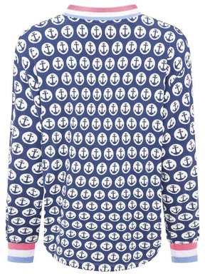 Zwillingsherz - Blusenshirt Anker - Dunkelblau