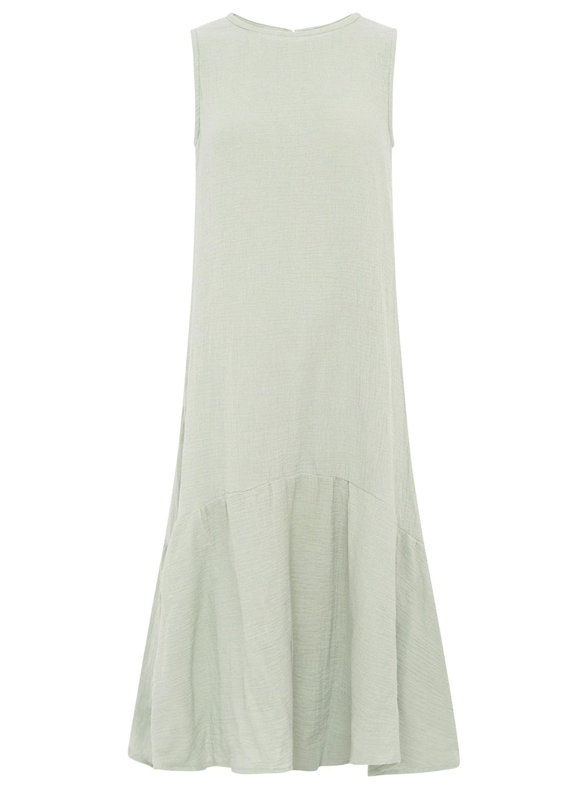 Zwillingsherz - Musselin Kleid Boho - Salbei