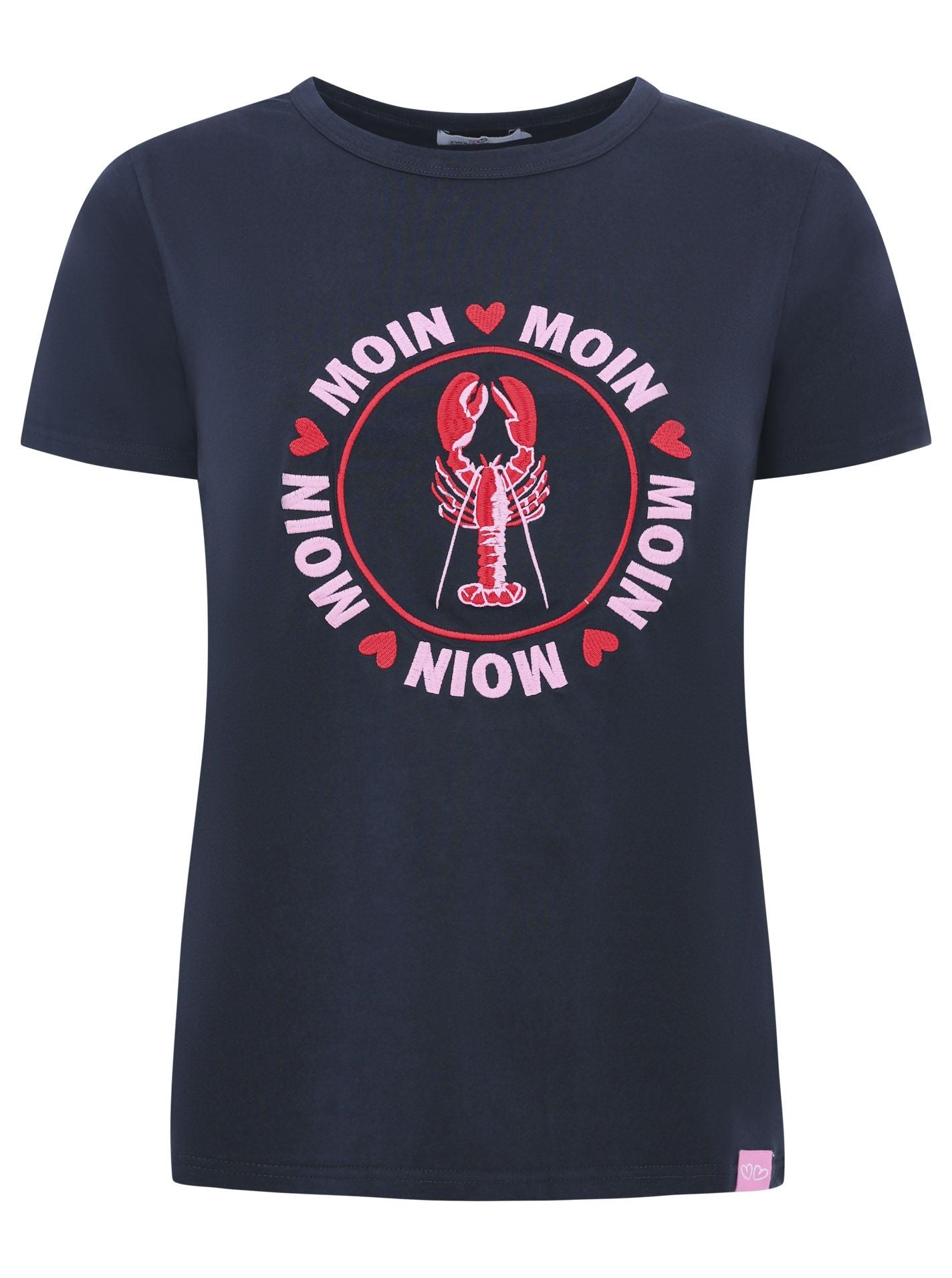Zwillingsherz - T-Shirt "Moin Love" - Marine