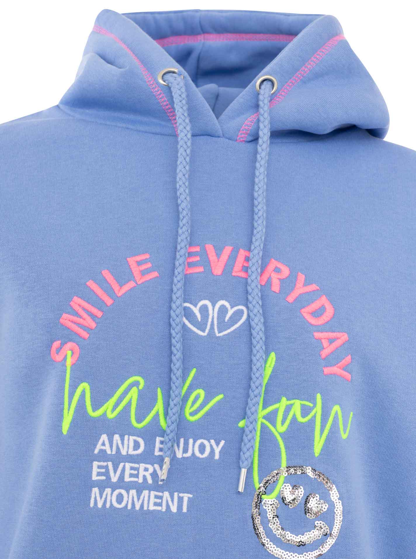 Zwillingsherz - Hoodie "Have fun" - Blau