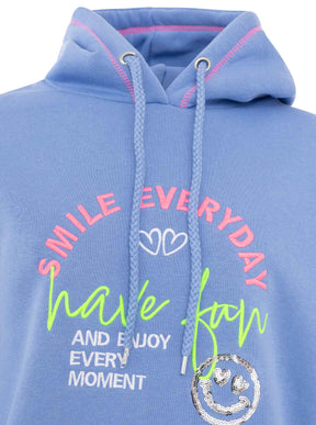 Zwillingsherz - Hoodie "Have fun" - Blau