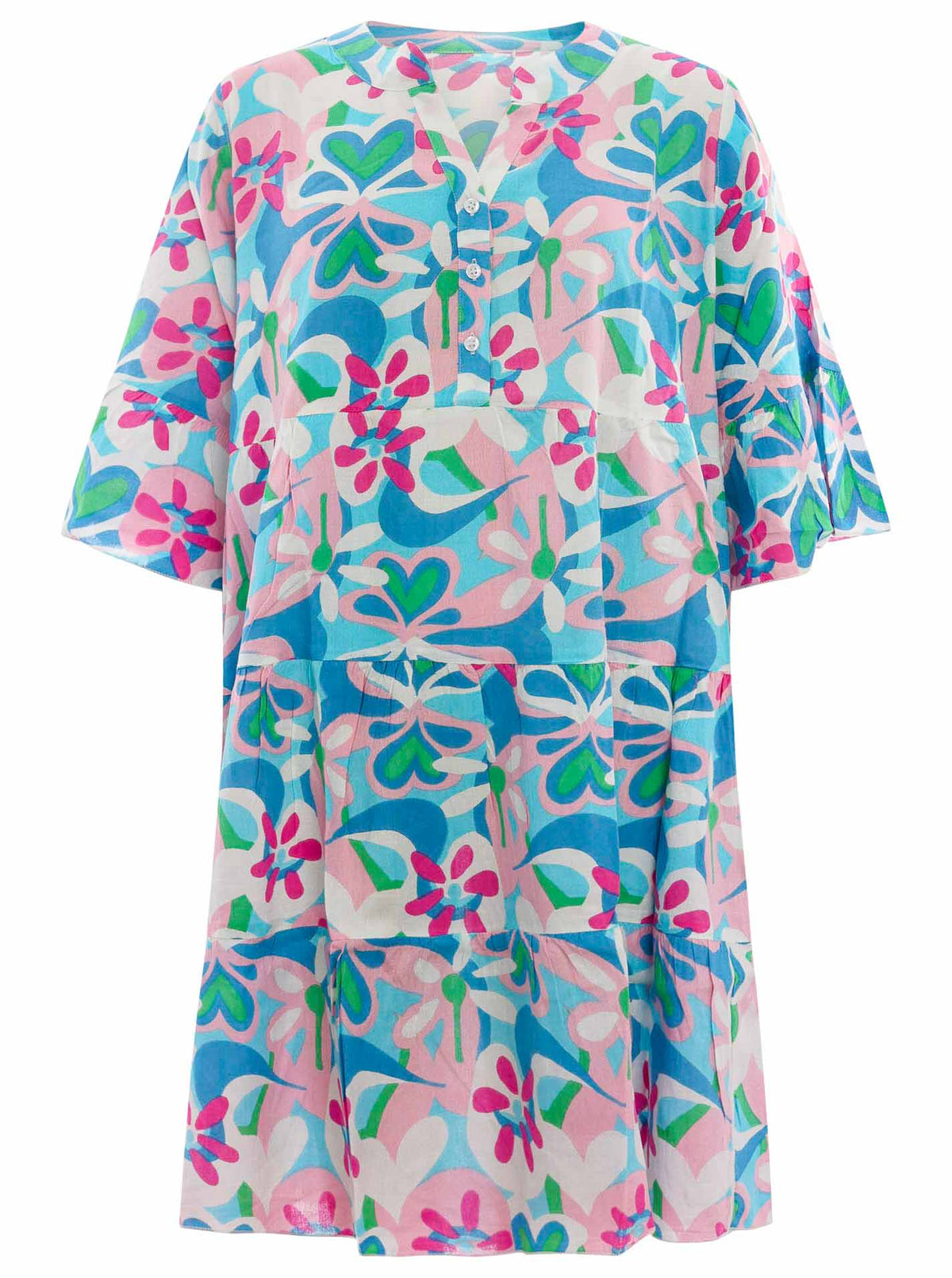 Zwillingsherz - Kleid/Tunika HannahZh - Blau/Pink