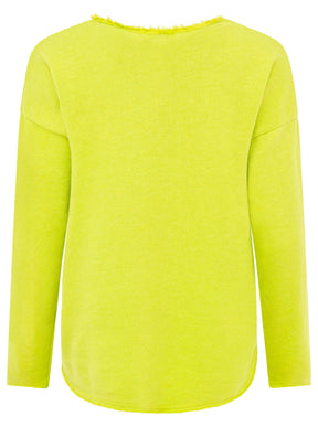 Zwillingsherz -  Sweatshirt "Positive Mind" - Lime