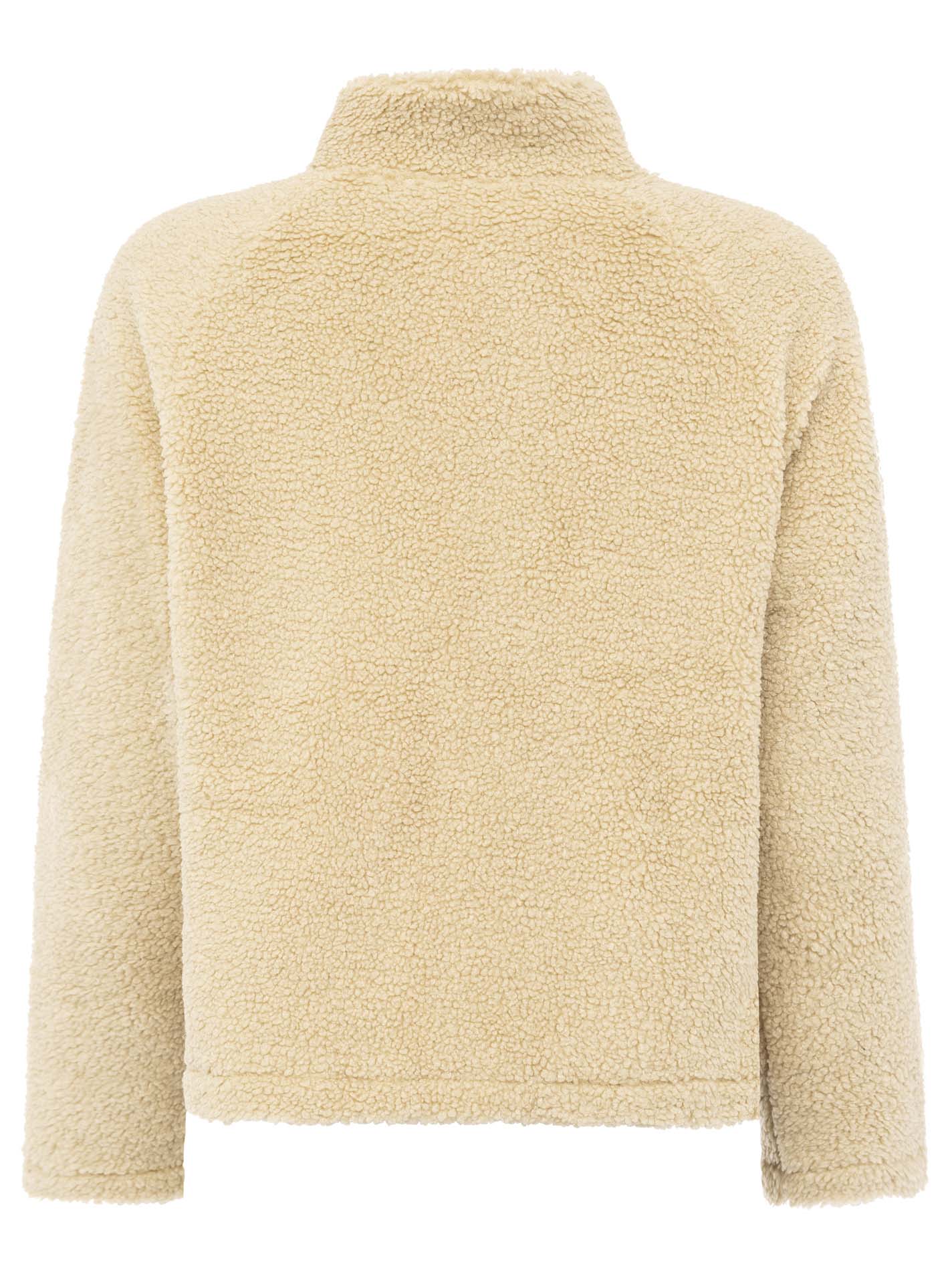 Zwillingsherz Teddy Fleece Jacke - Beige