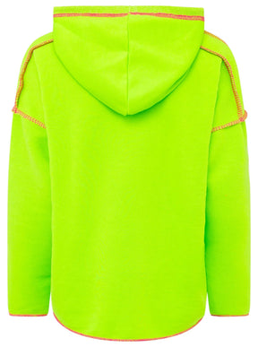 Zwillingsherz Hoodie "Neon Streifen" - Grün