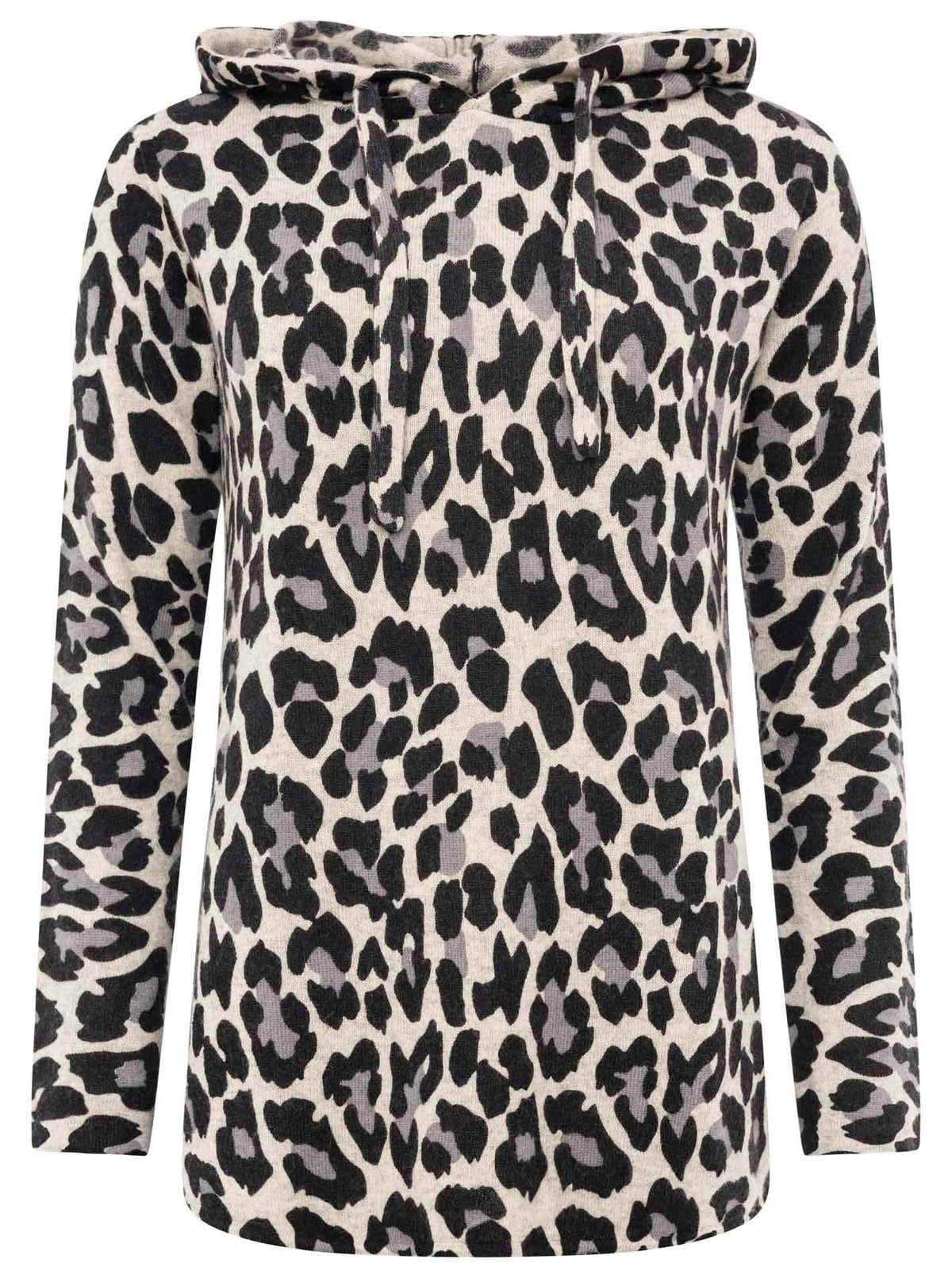 Zwillingsherz Kaschmir / Cashmere Hoodie Leo - Grau