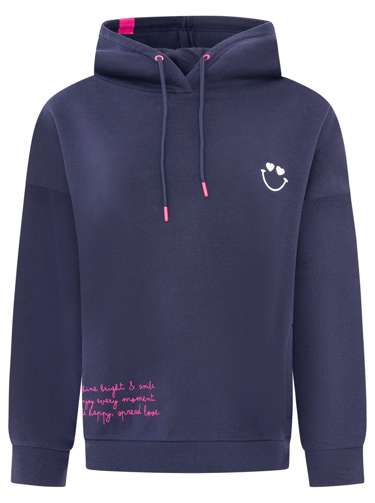 Zwillingsherz - Oversized Hoody "Shine Bright" - Marine