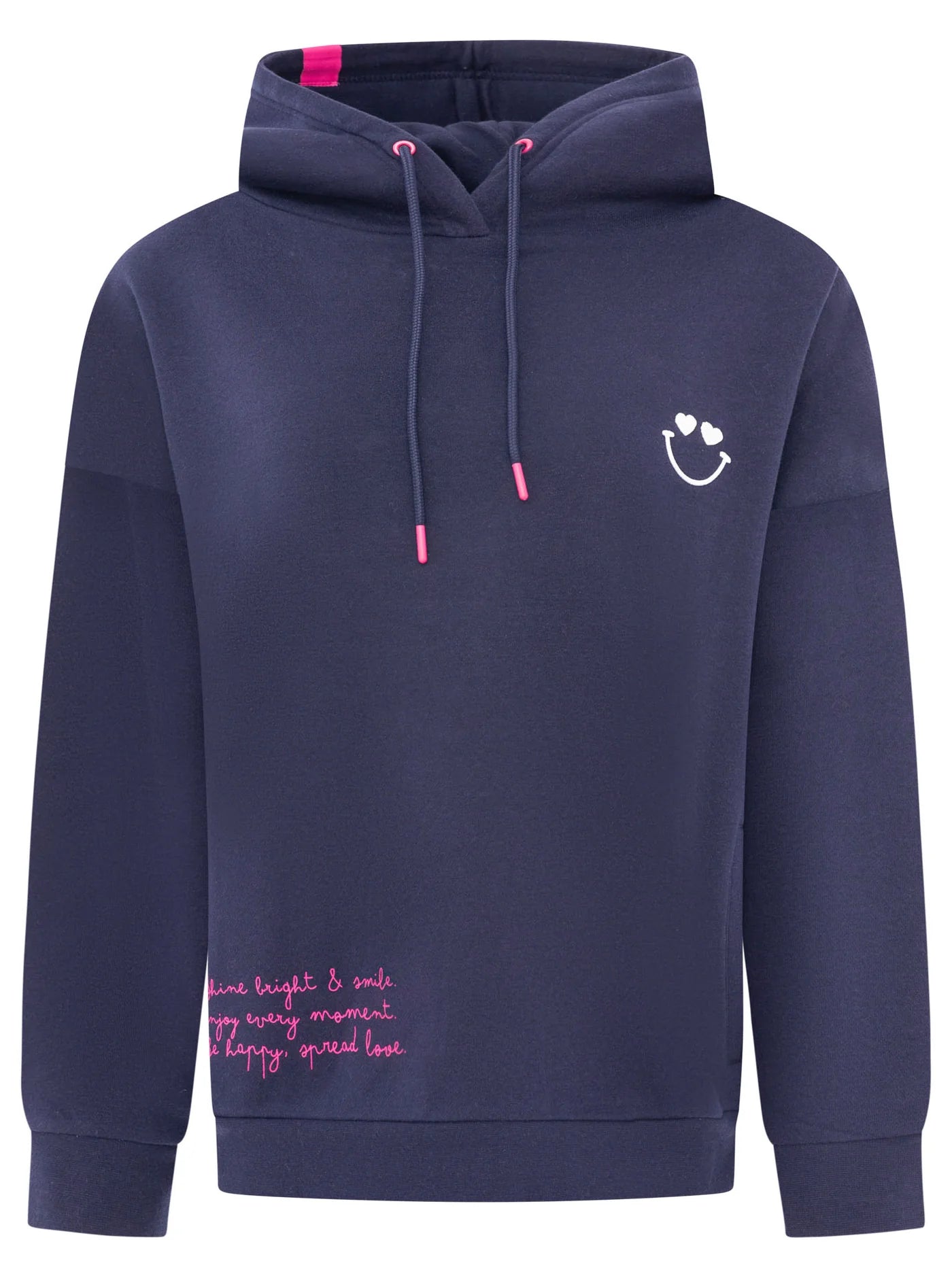Zwillingsherz - Oversized Hoody "Shine Bright" - Marine