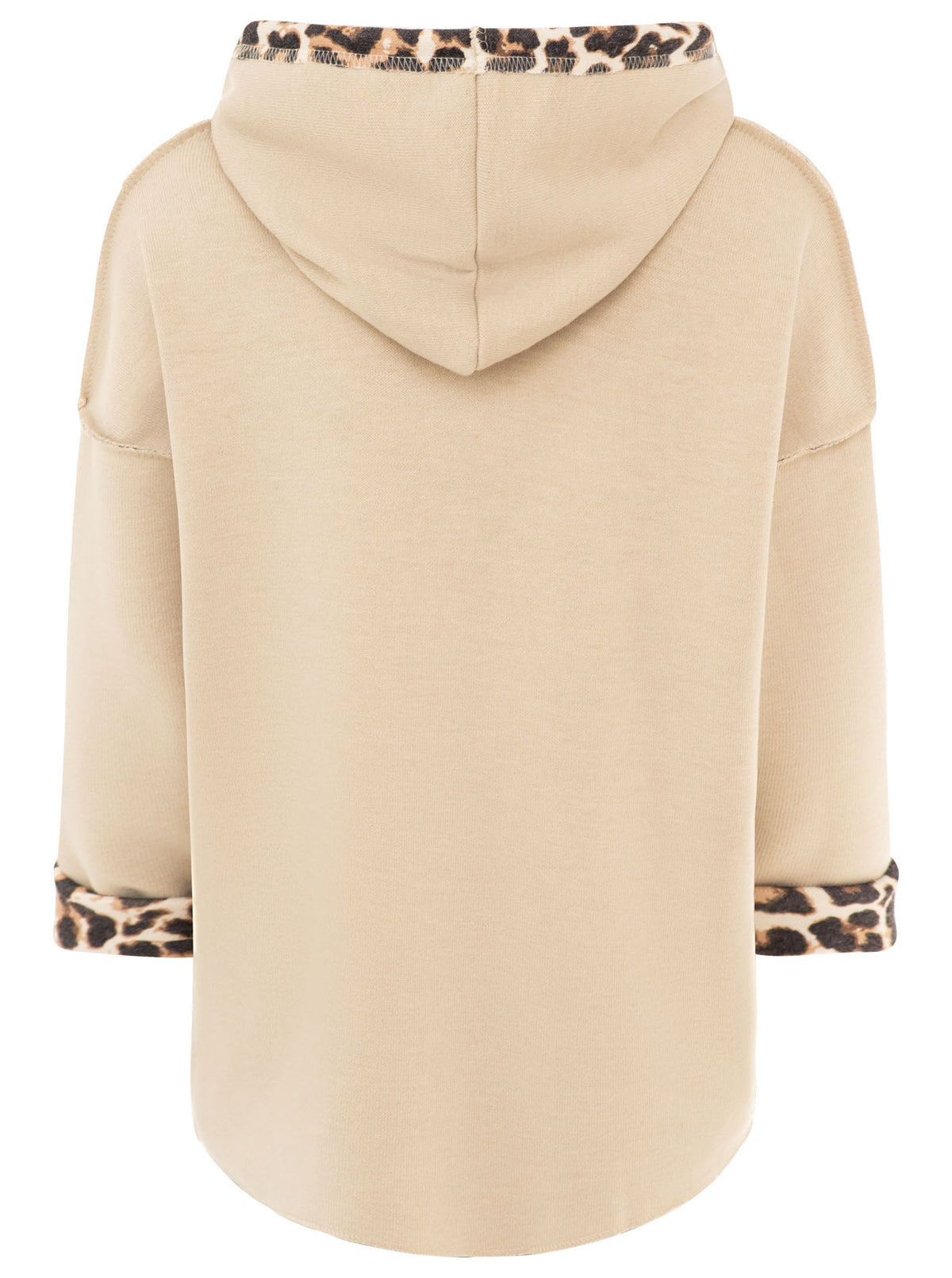 Zwillingsherz  Hoodie Doubleface "Leo" - Beige