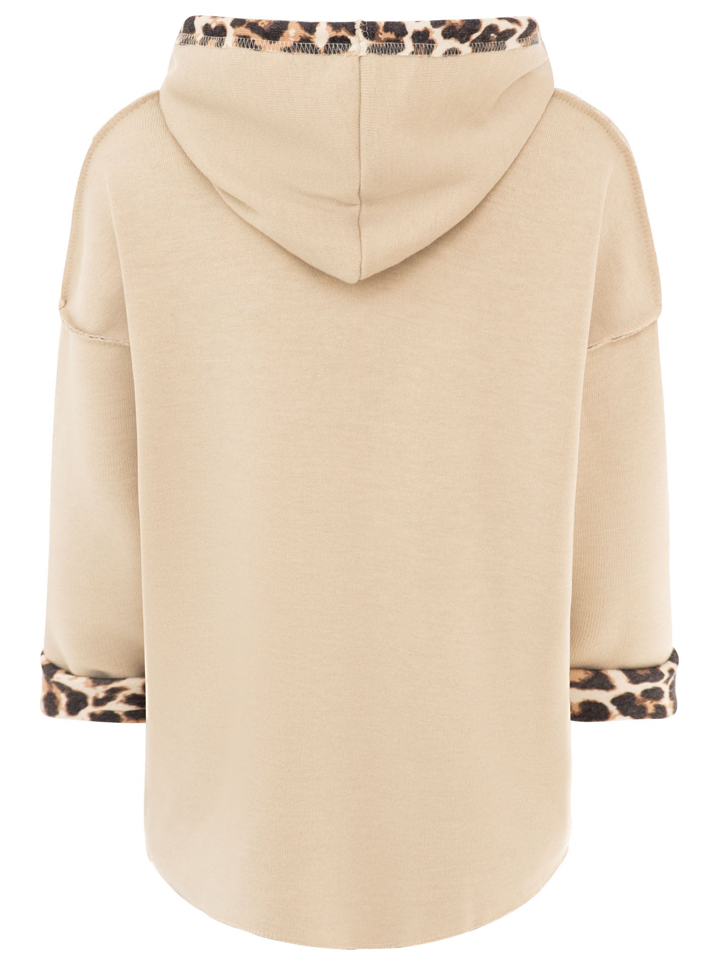 Zwillingsherz  Hoodie Doubleface "Leo" - Beige