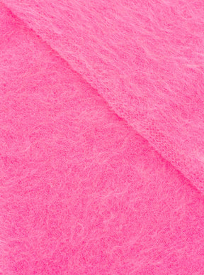 Zwillingsherz - 100% Kaschmir XXL Dreieckstuch "Brushed" - Neonpink