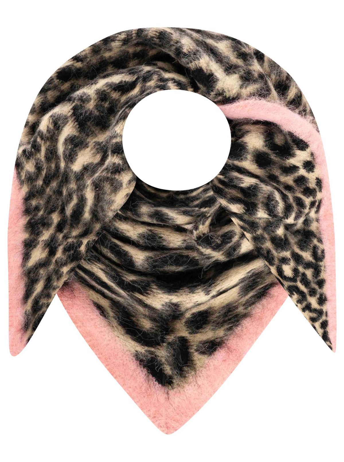 Zwillingsherz - Dreieckstuch Strick "Fluffy Leo" - Beige