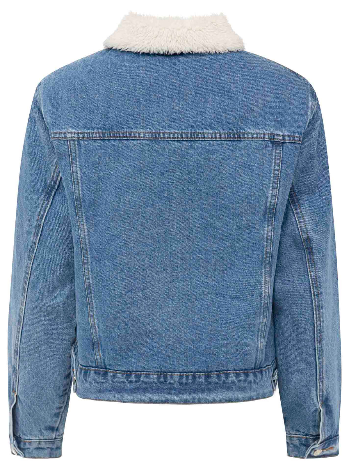 Zwillingsherz - Jeansjacke "Teddy" - Blau