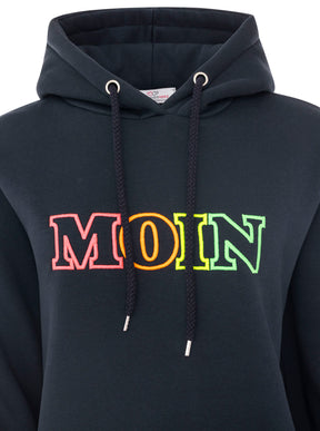 Zwillingsherz - Hoodie "Moin Bunt" - Marineblau