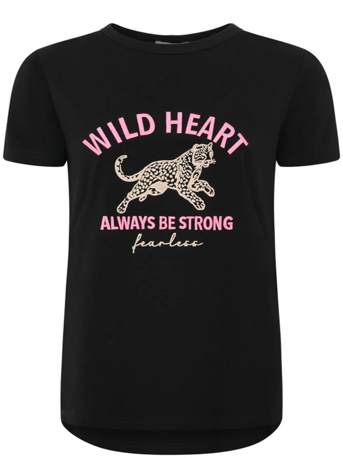 Zwillingsherz - T-Shirt "Wild Heart"- Schwarz (SuperSale - keine Retoure)
