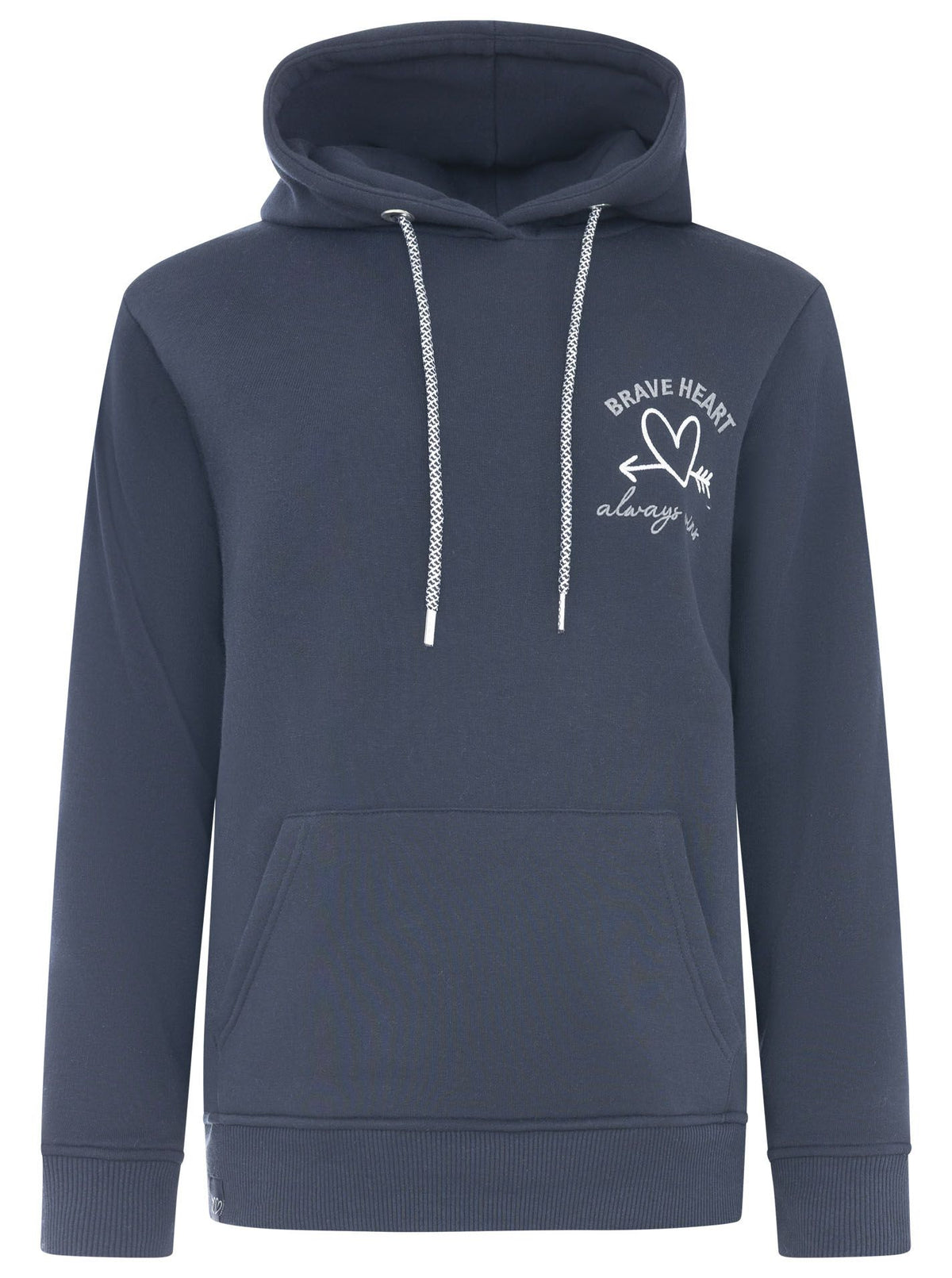 Zwillingsherz - Hoodie mit Pailletten "Heart Trust" - Dunkelblau