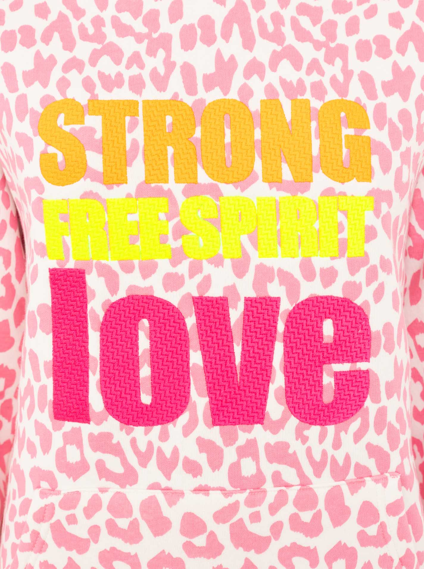 Zwillingsherz - Hoodie "Leo Wild Pastell" - Pink