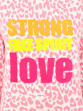 Zwillingsherz - Hoodie "Leo Wild Pastell" - Pink