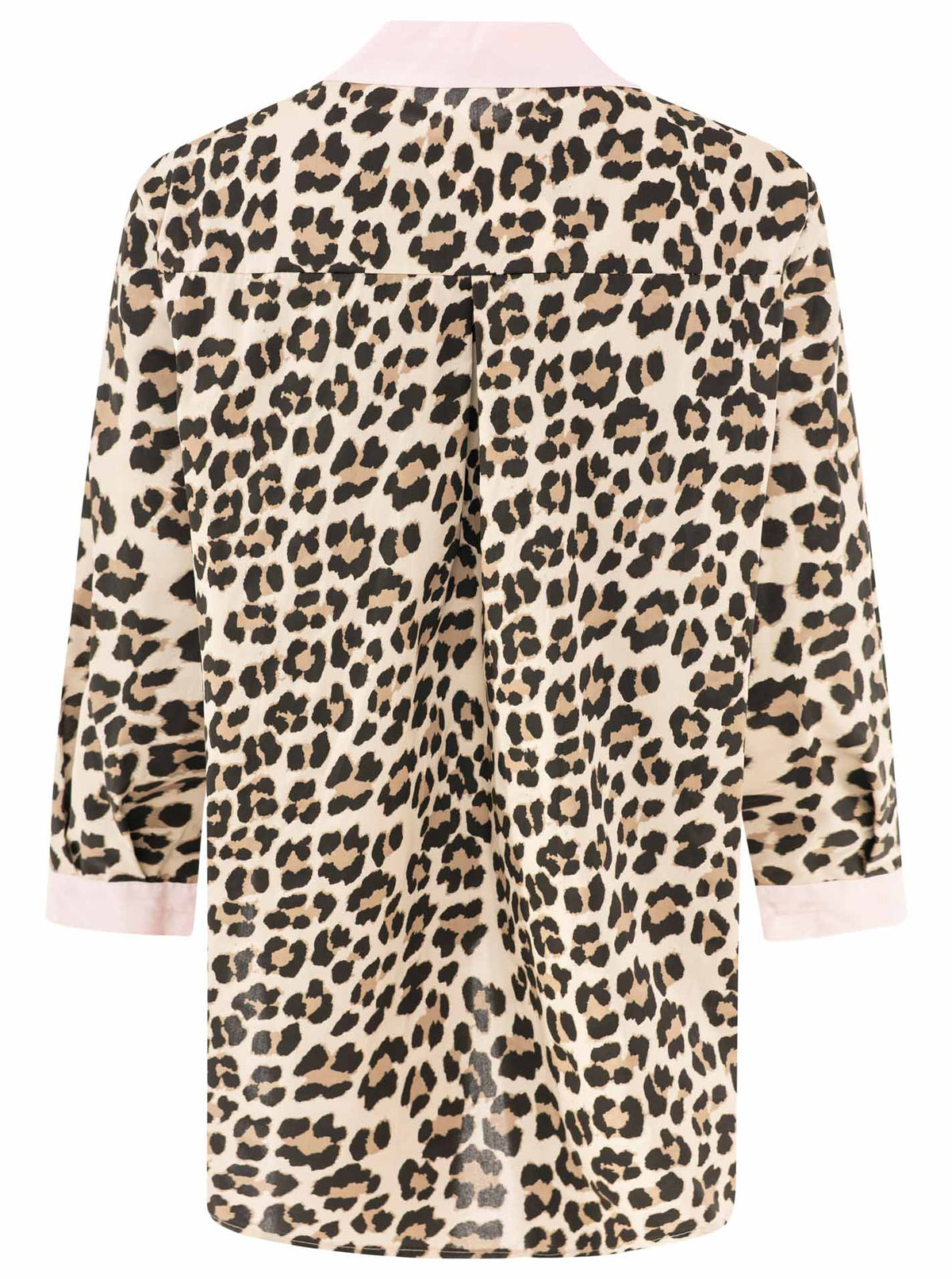 Zwillingsherz - Oversize Bluse BW "Leo & Patches" - Rosa
