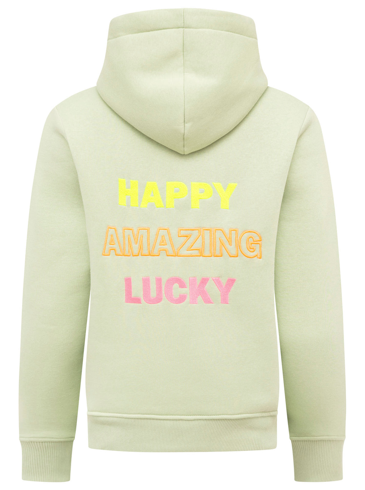 Zwillingsherz - Hoodie "Positive Happy Mind" - Salbei (Neu)